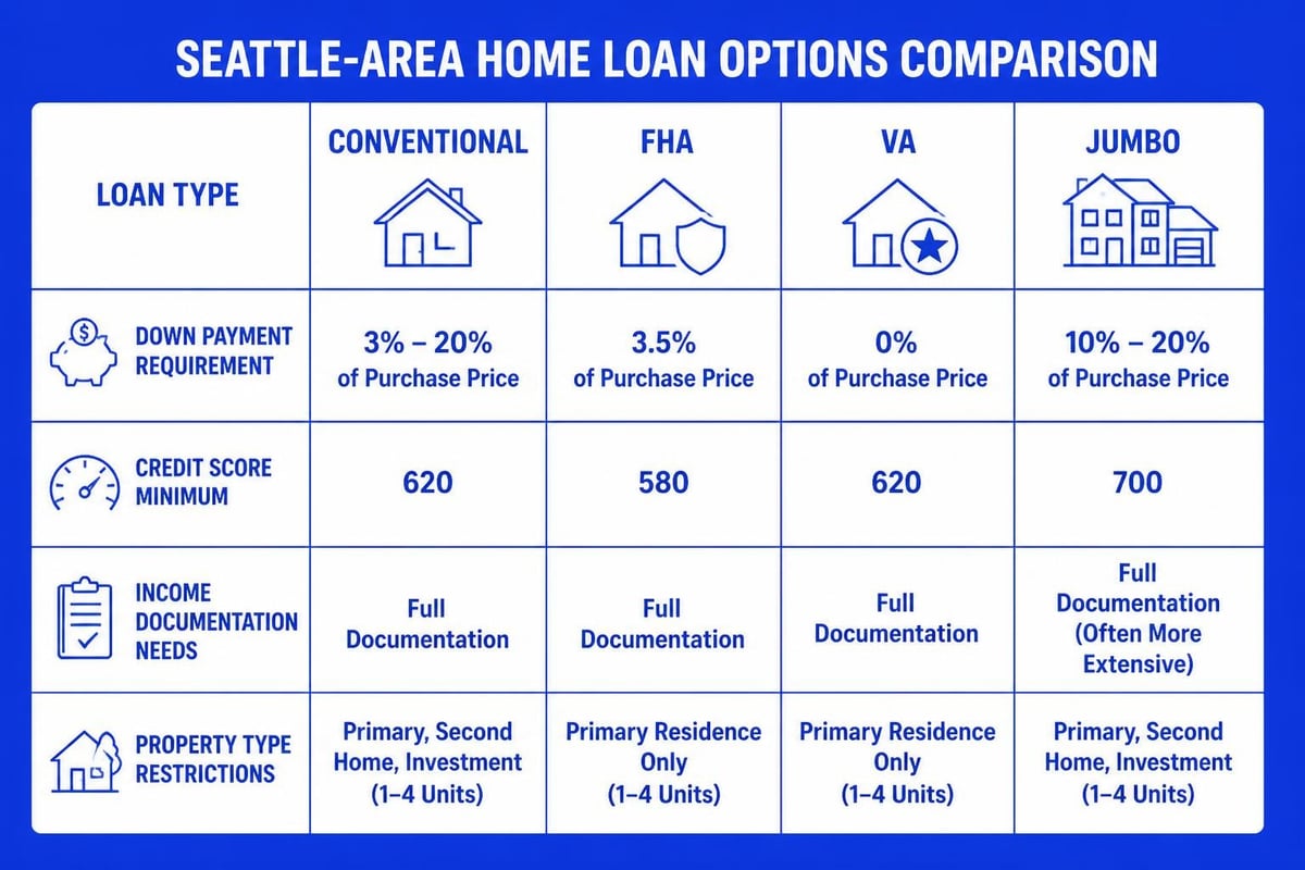 Mortgage product comparison