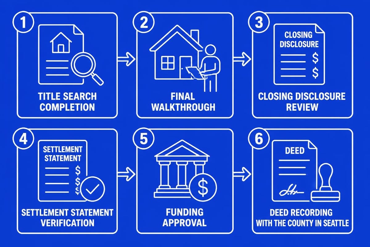 Closing process steps