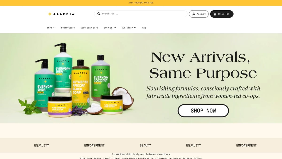 9 Essential Cosmetics With Natural Ingredients for 2026 - 7. Alaffia Everyday Shea Body Lotion