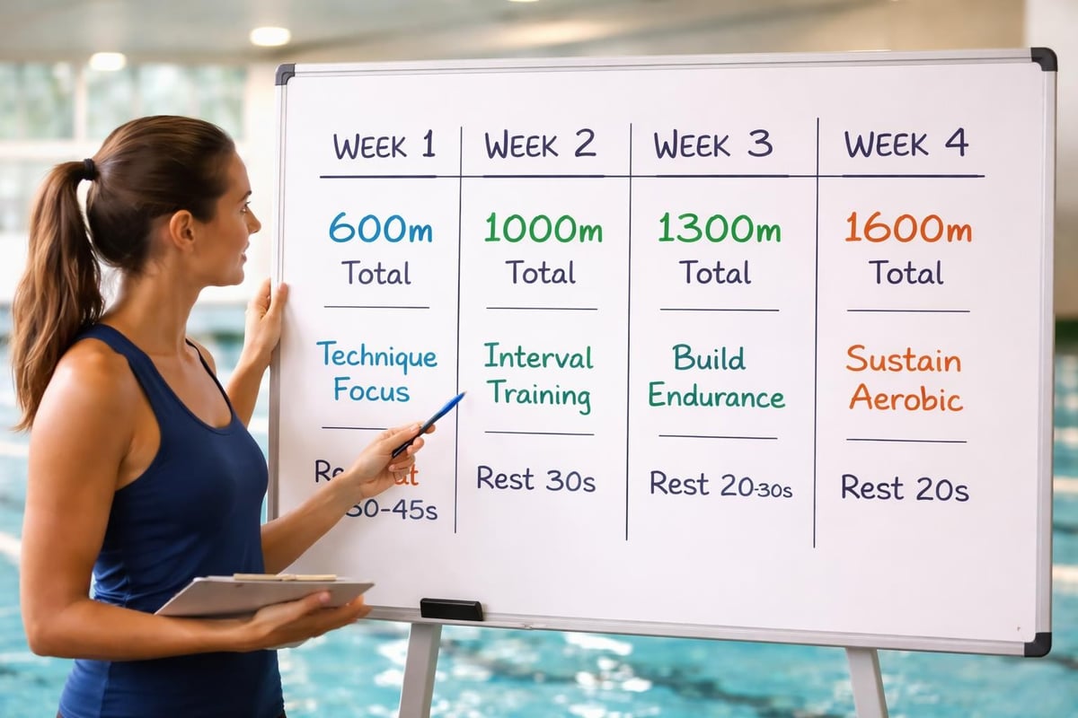 Swimming progression timeline