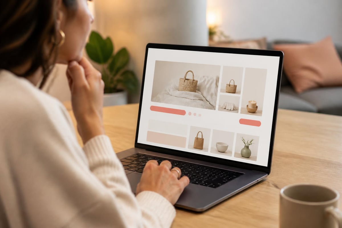 Visuelle Hierarchie im Webshop
