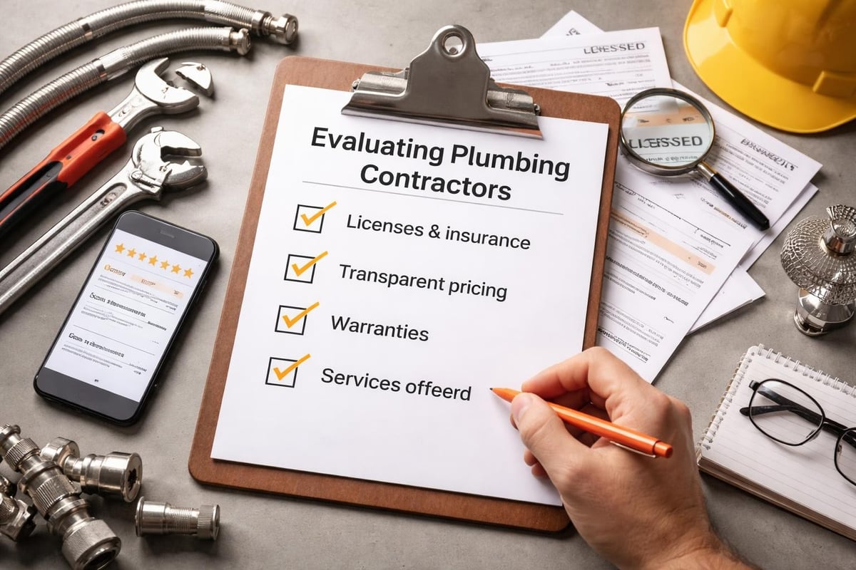 Contractor evaluation checklist