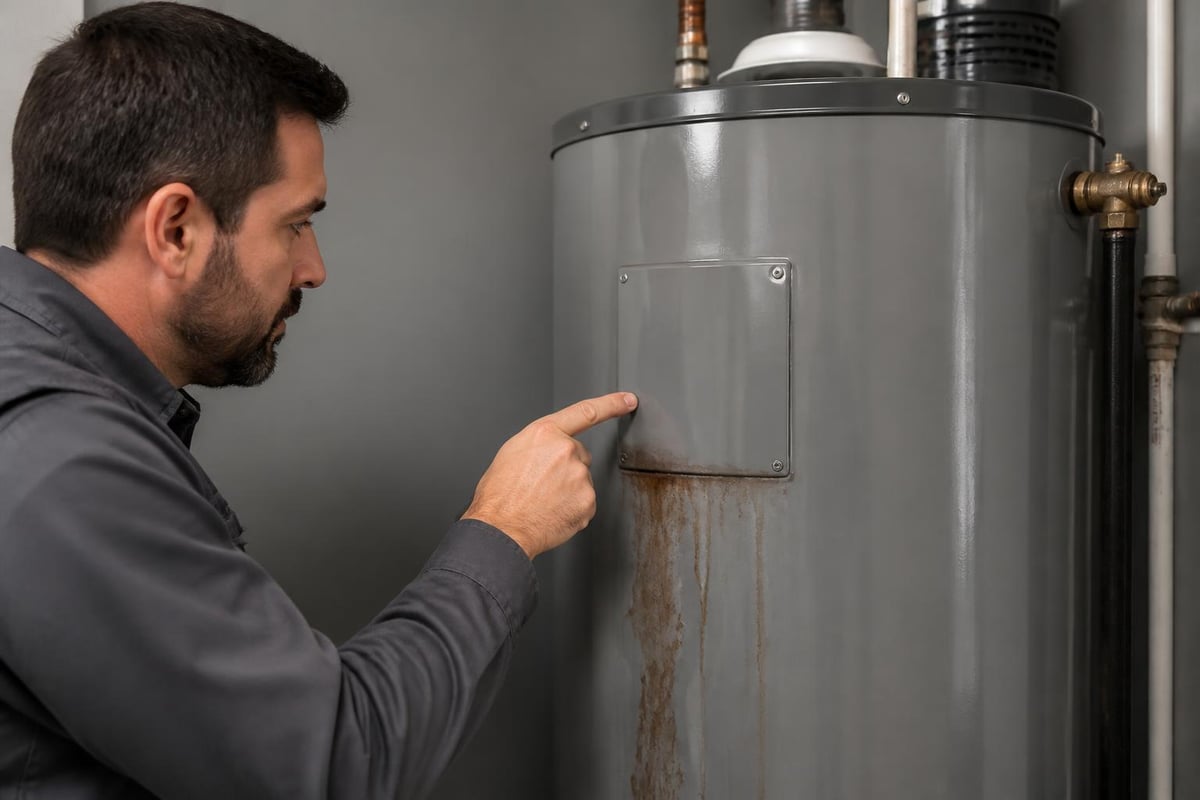 Water heater warning signs and age timeline