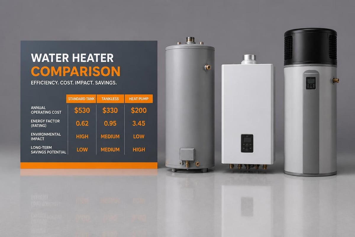 Water heater efficiency comparison