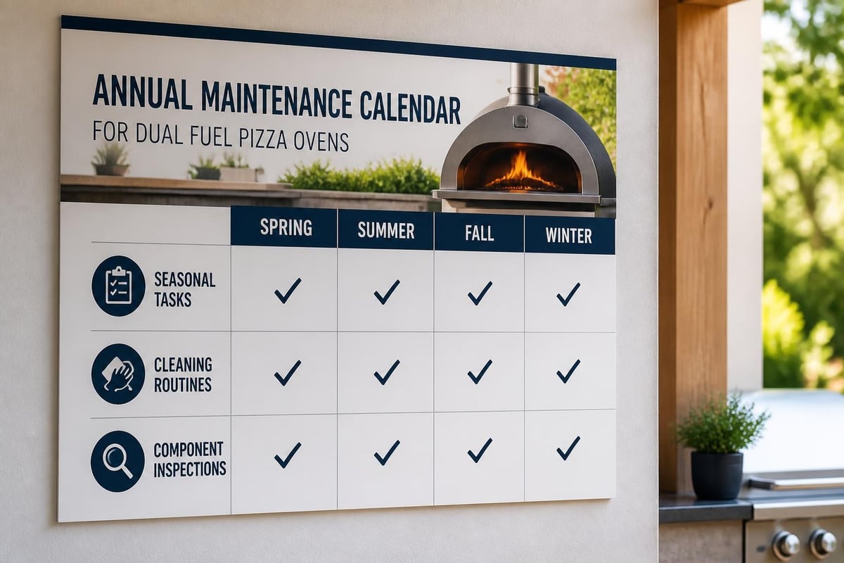 Pizza oven maintenance schedule
