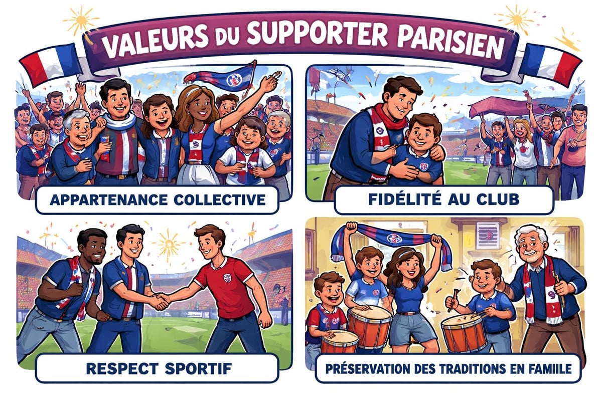 Transmission des valeurs du supporter parisien