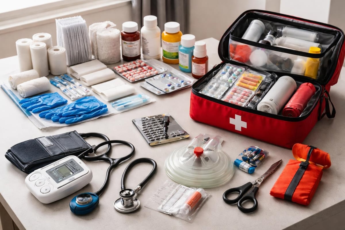 First aid kit organization
