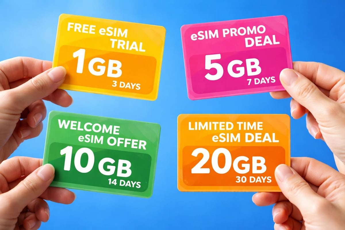 Free eSIM types comparison