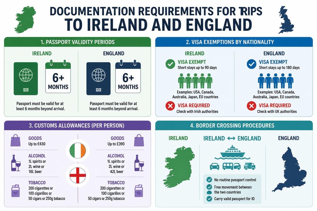 Entry requirements comparison