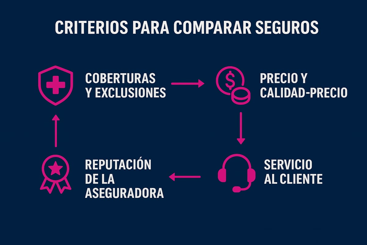 Criterios clave para comparar seguros eficazmente