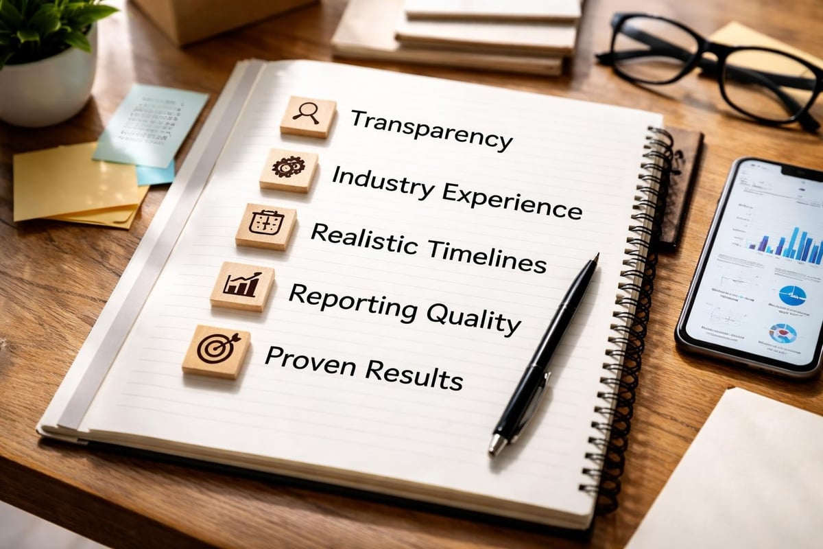 Evaluation criteria checklist