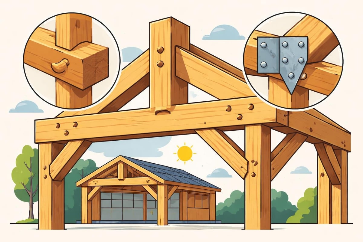 Timber frame joinery methods