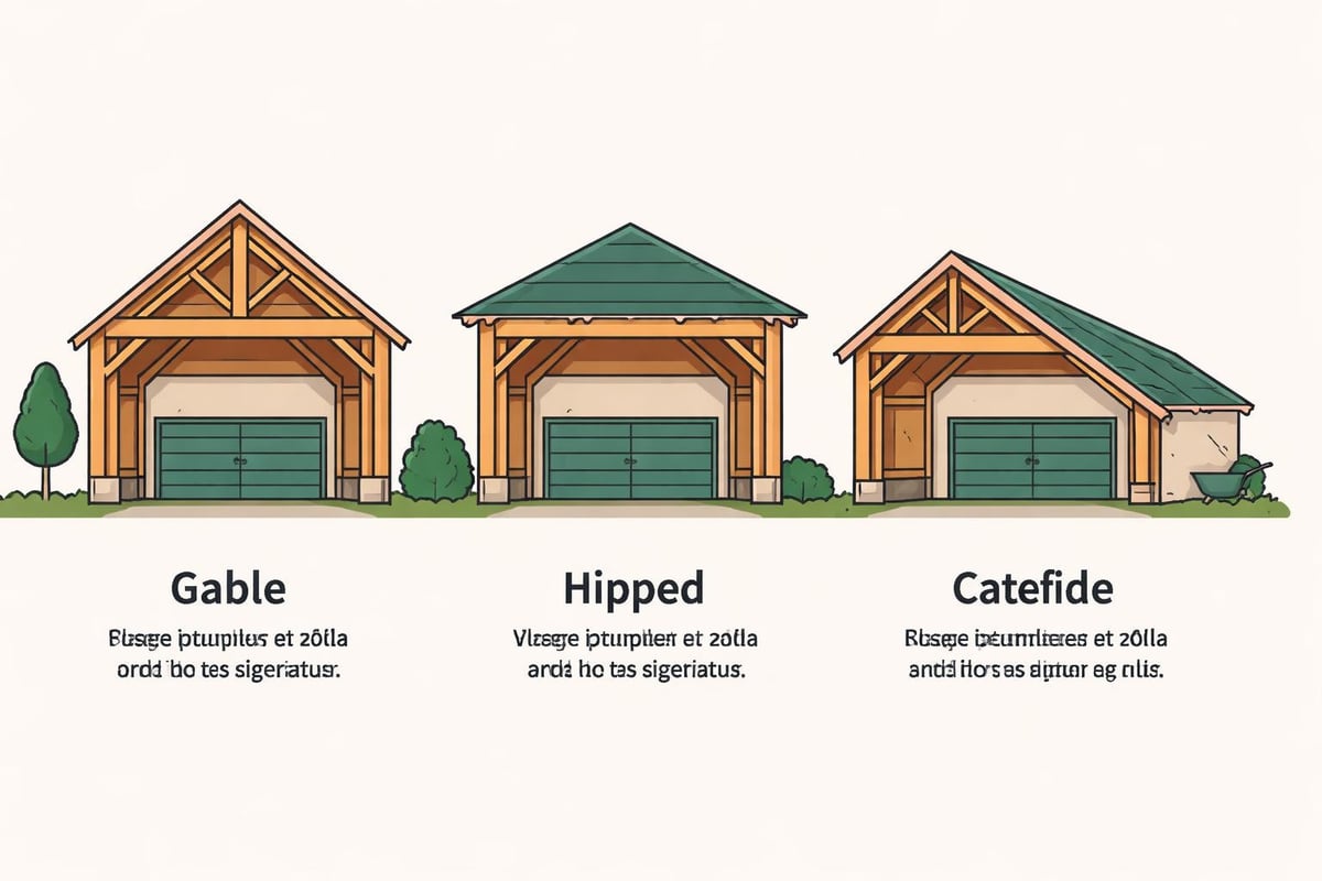Timber frame garage design variations
