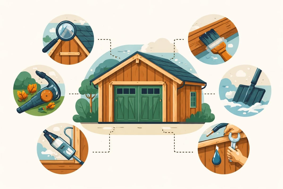 Timber frame garage maintenance schedule