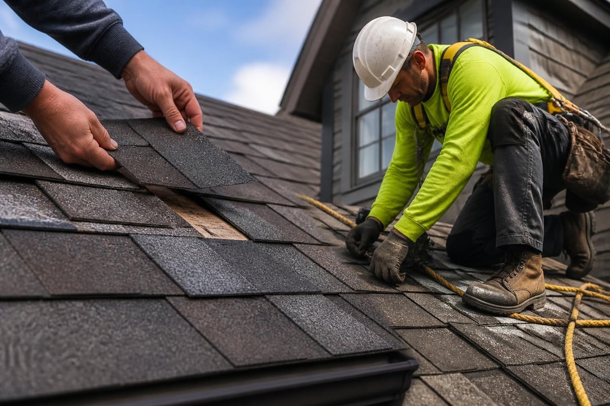 DIY roof patching safety and scope