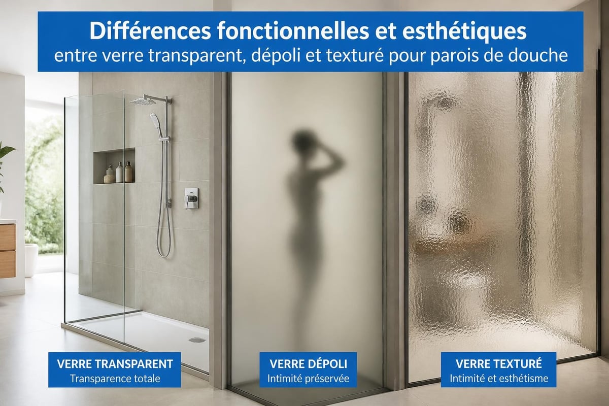 Comparaison types de verre