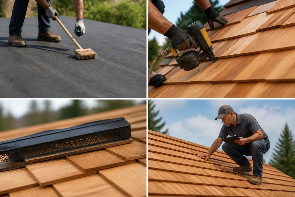 Cypress roofing installation process