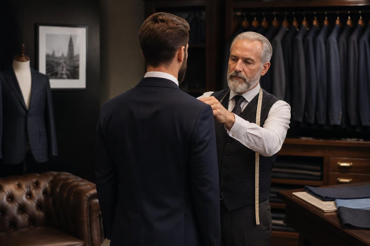 Custom suit fitting process