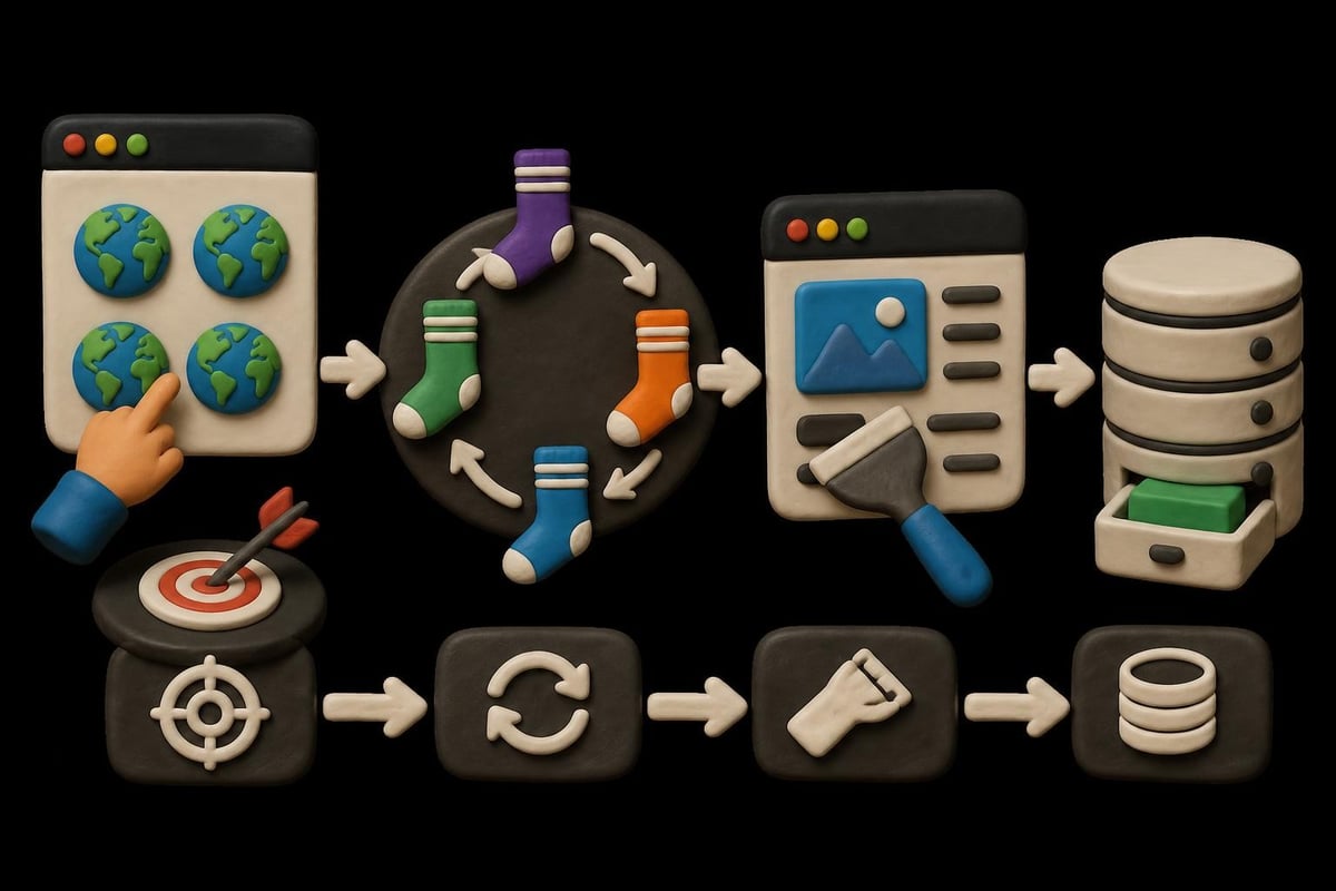 Web scraping workflow
