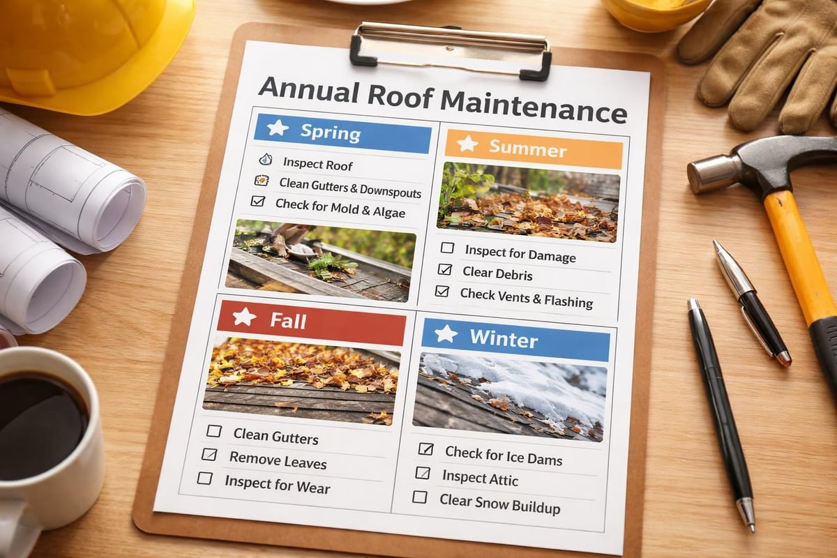 Roof maintenance schedule