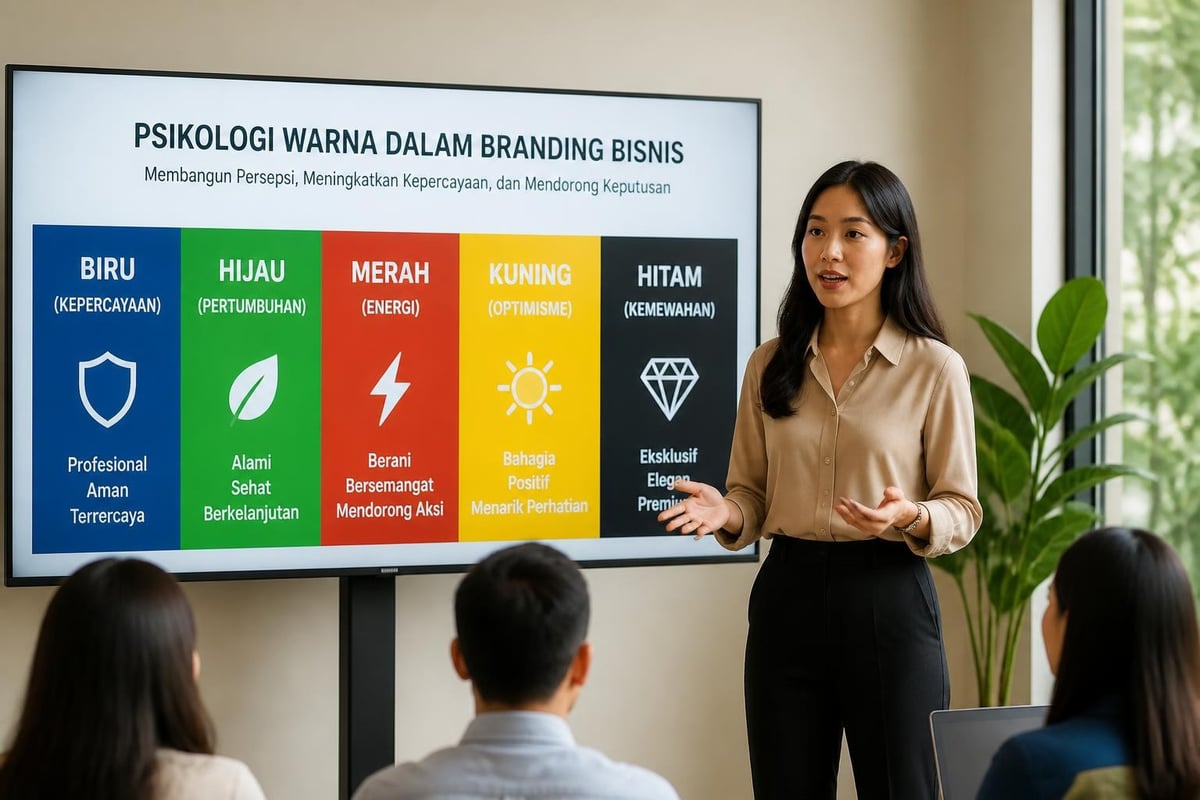 Psikologi warna dalam logo bisnis