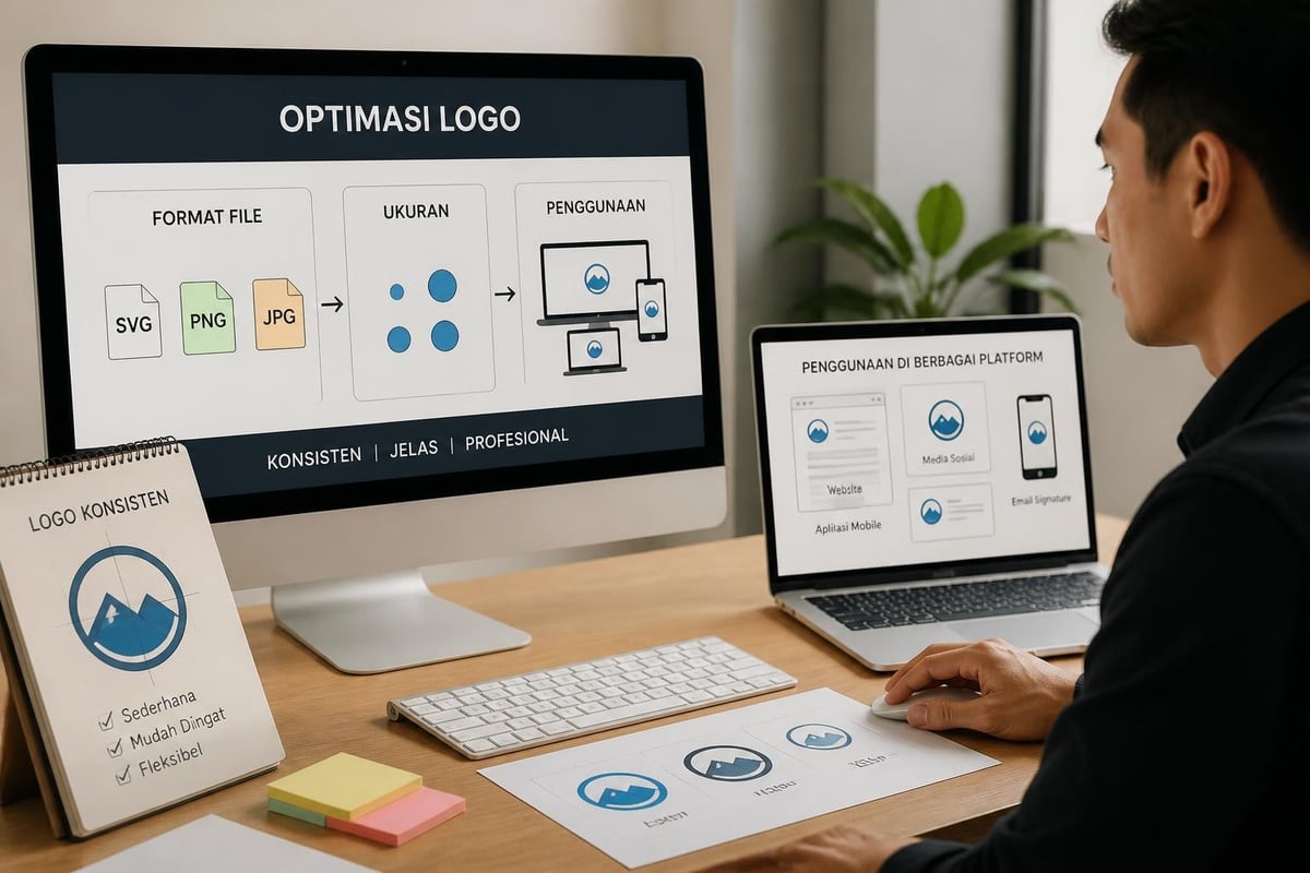 Optimalisasi logo untuk berbagai platform digital