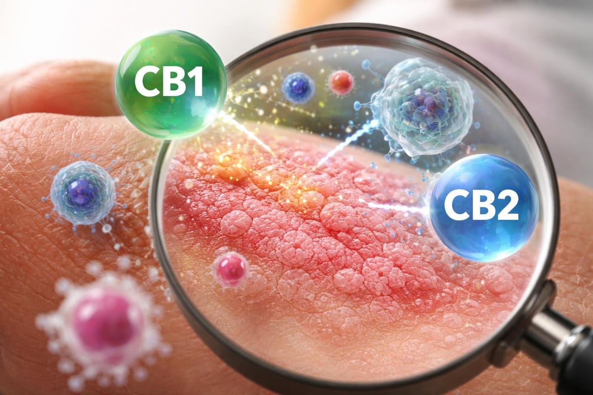 Endocannabinoid system regulation of skin inflammation