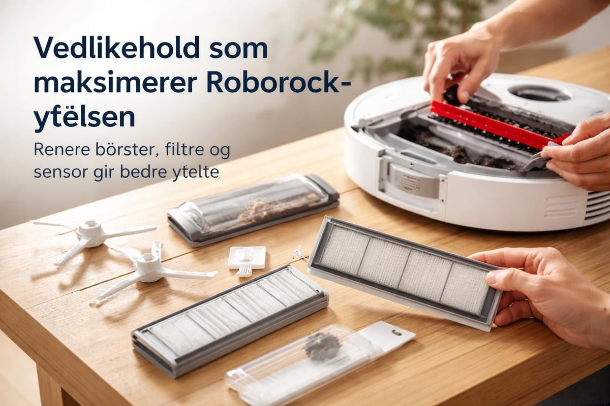 Vedlikeholdsrutiner for Roborock