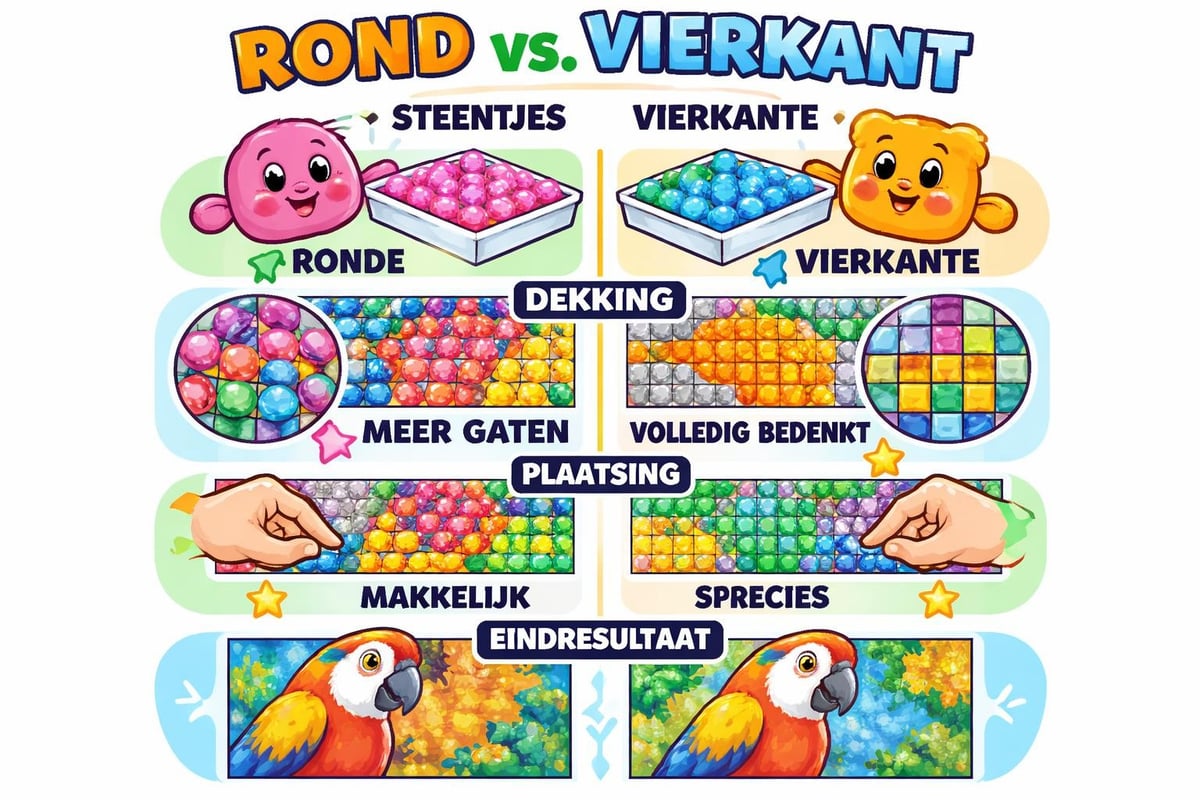 Diamond painting techniques comparison