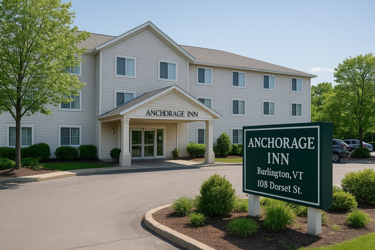 Anchorage Inn Burlington VT: Location and First Impressions