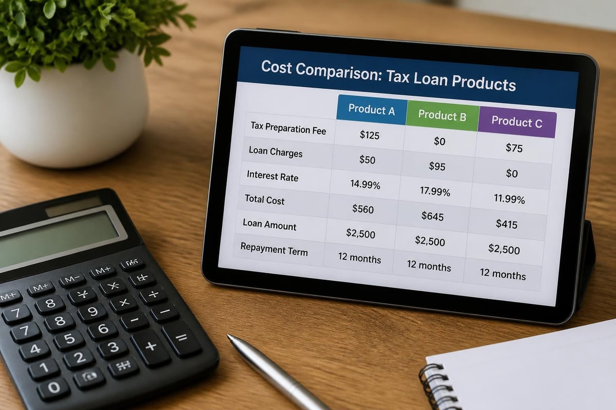 Tax loan costs breakdown