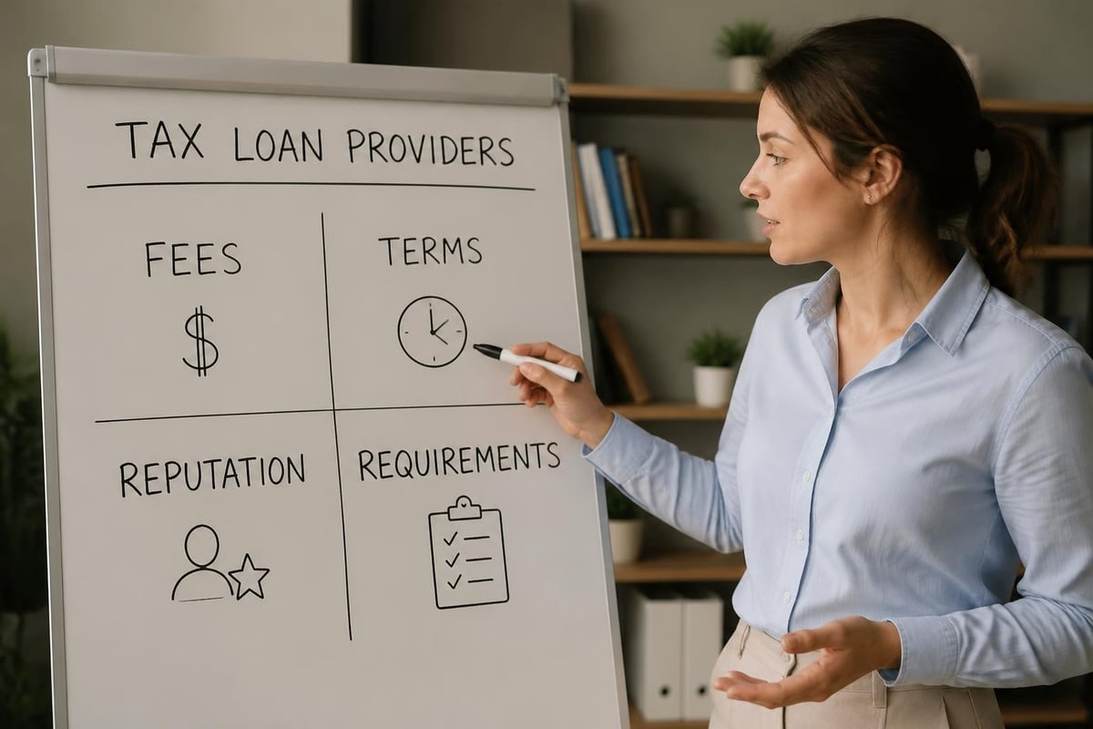 Tax loan provider comparison