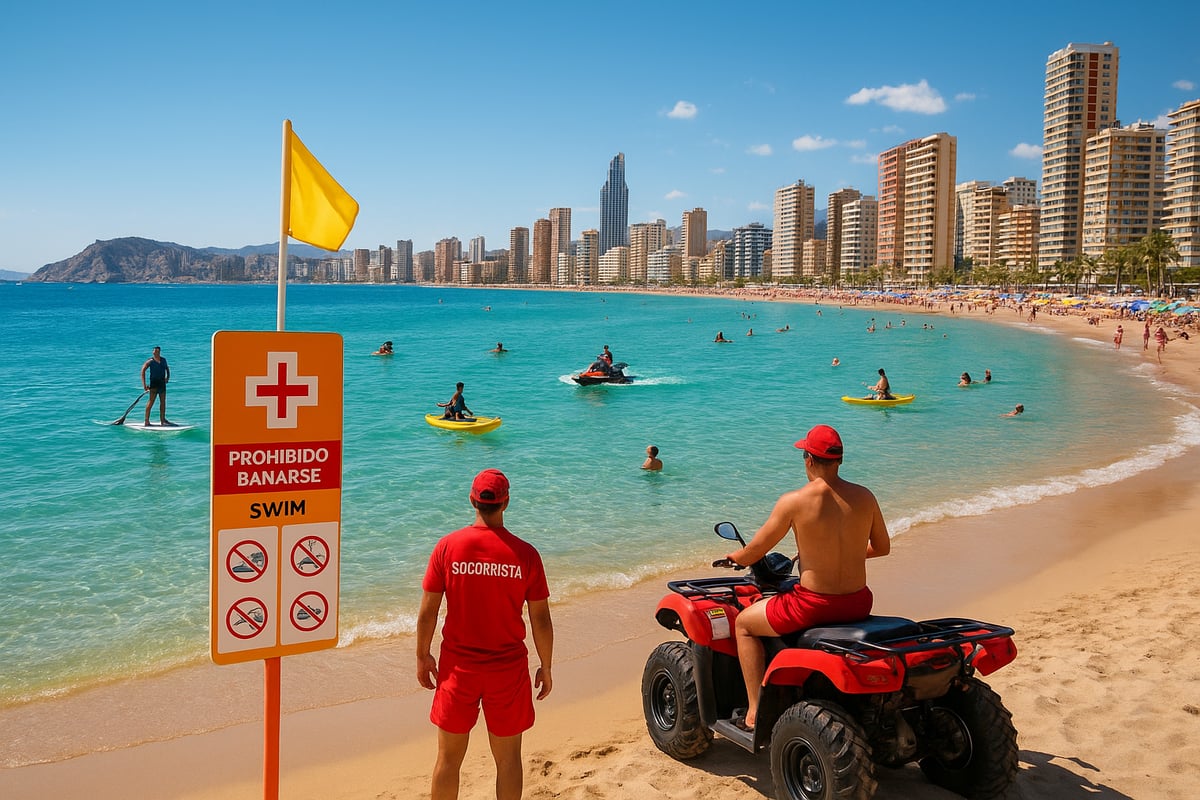 Motos de Agua Benidorm - article 307e7389 d51d 4478 957 fotografia realista y de alta calidad de una playa 0 zmcia5 Por Qué Benidorm es el Paraíso de las Actividades Acuáticas