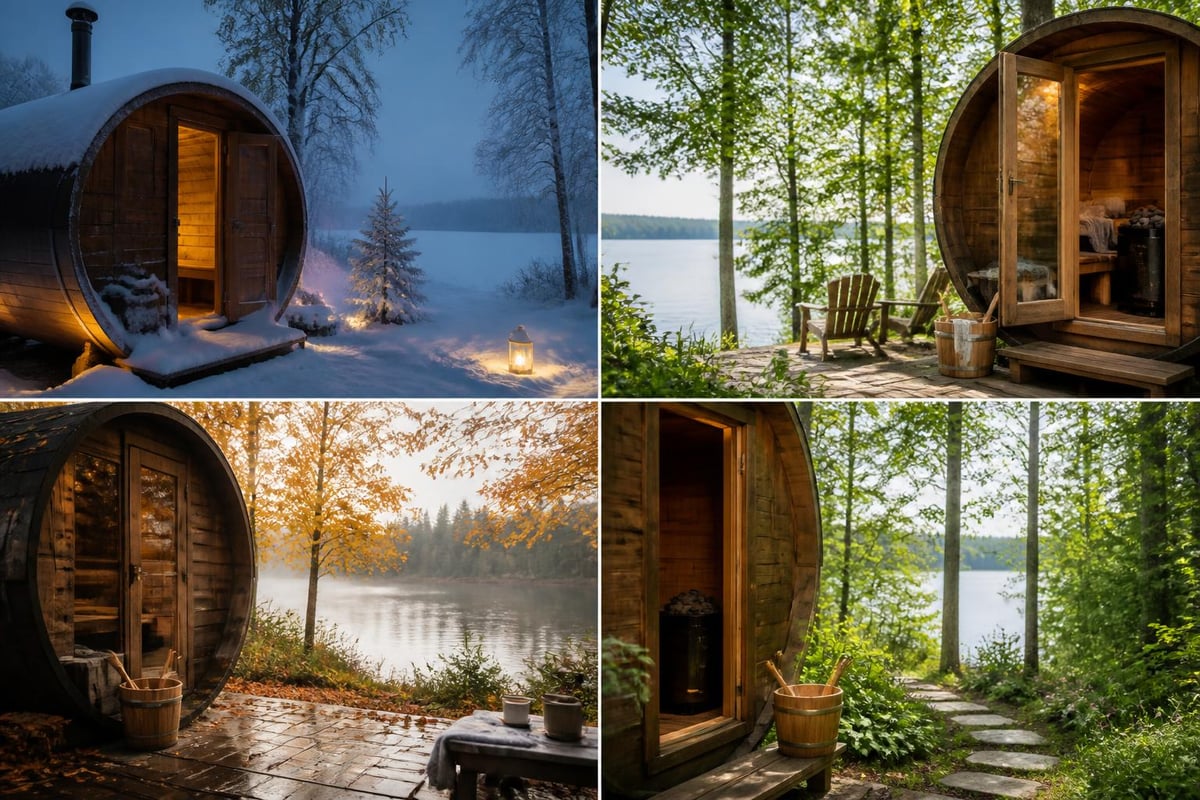 Year-round sauna usage patterns