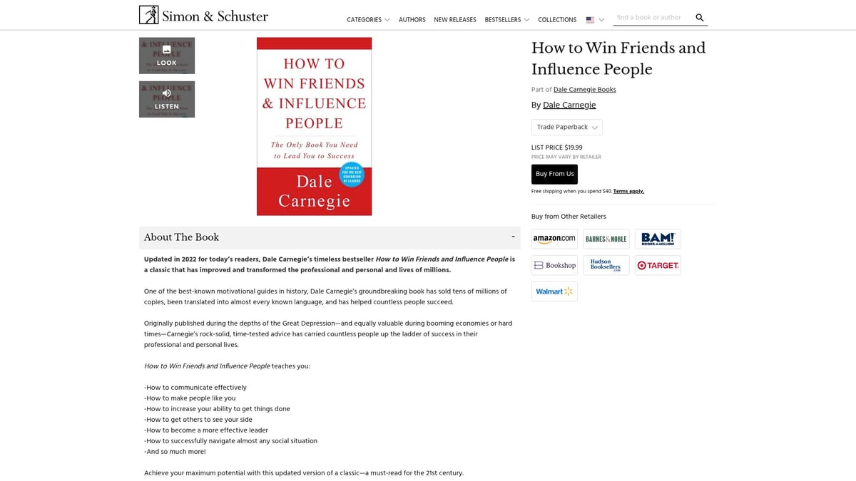 7 Essential Best Book About Social Skills Picks for 2026 - How to Win Friends and Influence People by Dale Carnegie