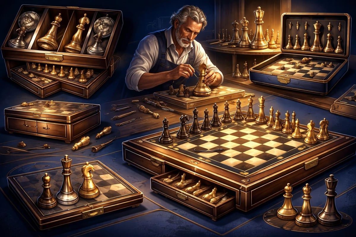 Dal Rossi chess set design philosophy