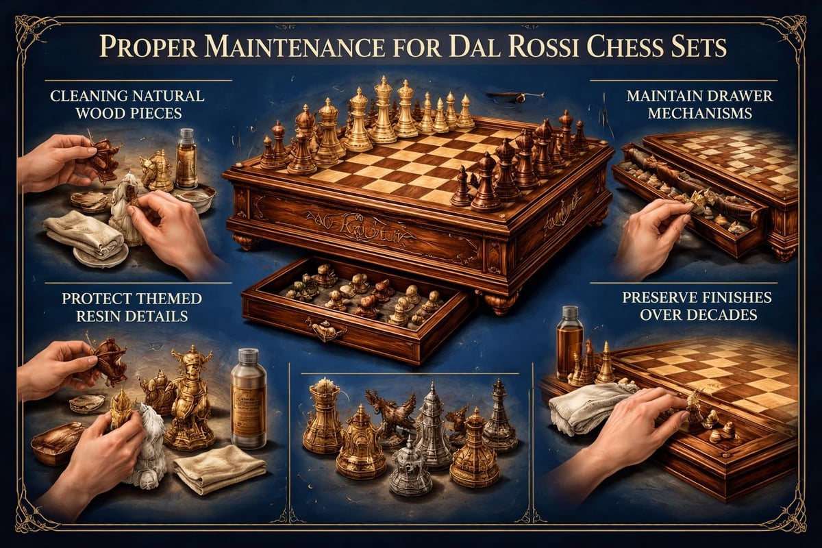 Dal Rossi chess set care