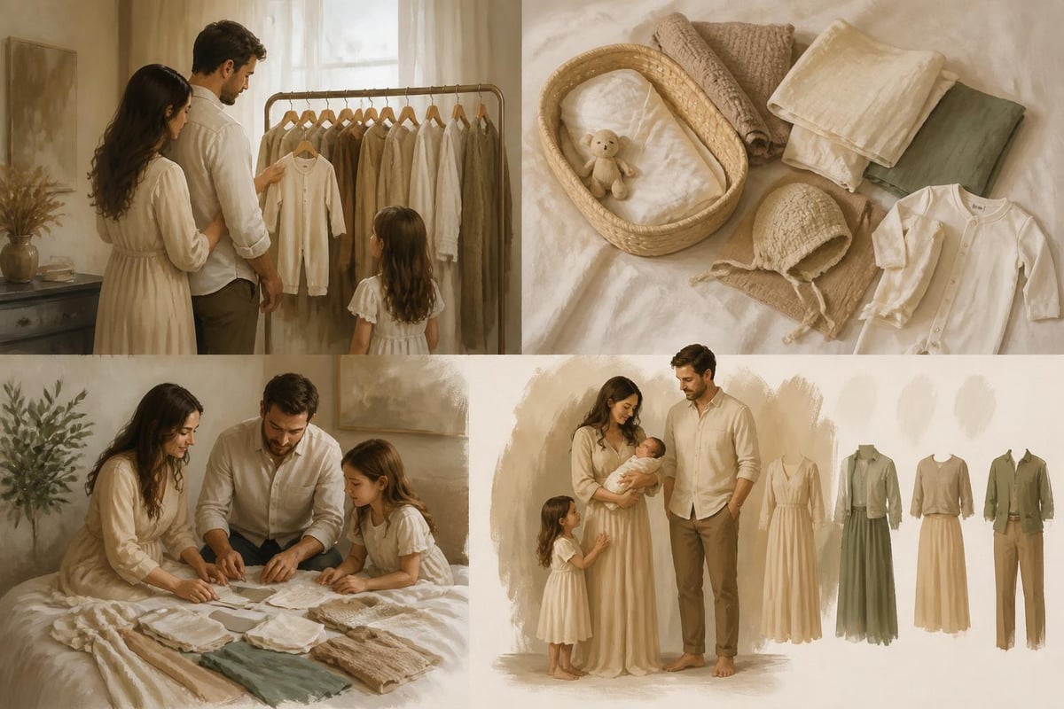 Family photoshoot preparation