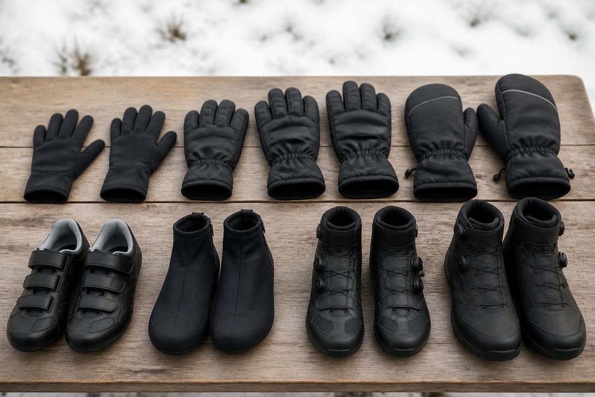 Winter cycling extremity protection