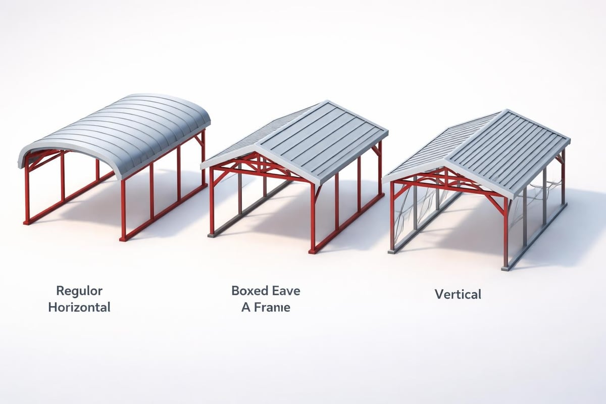 Carport roof styles comparison