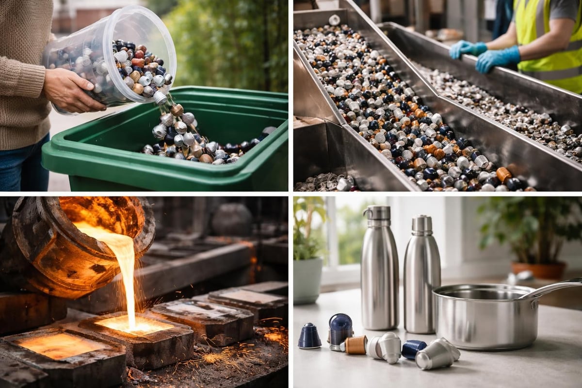 Recyclage capsules aluminium