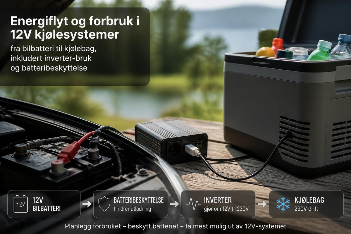 Strømforbruk kjølebag