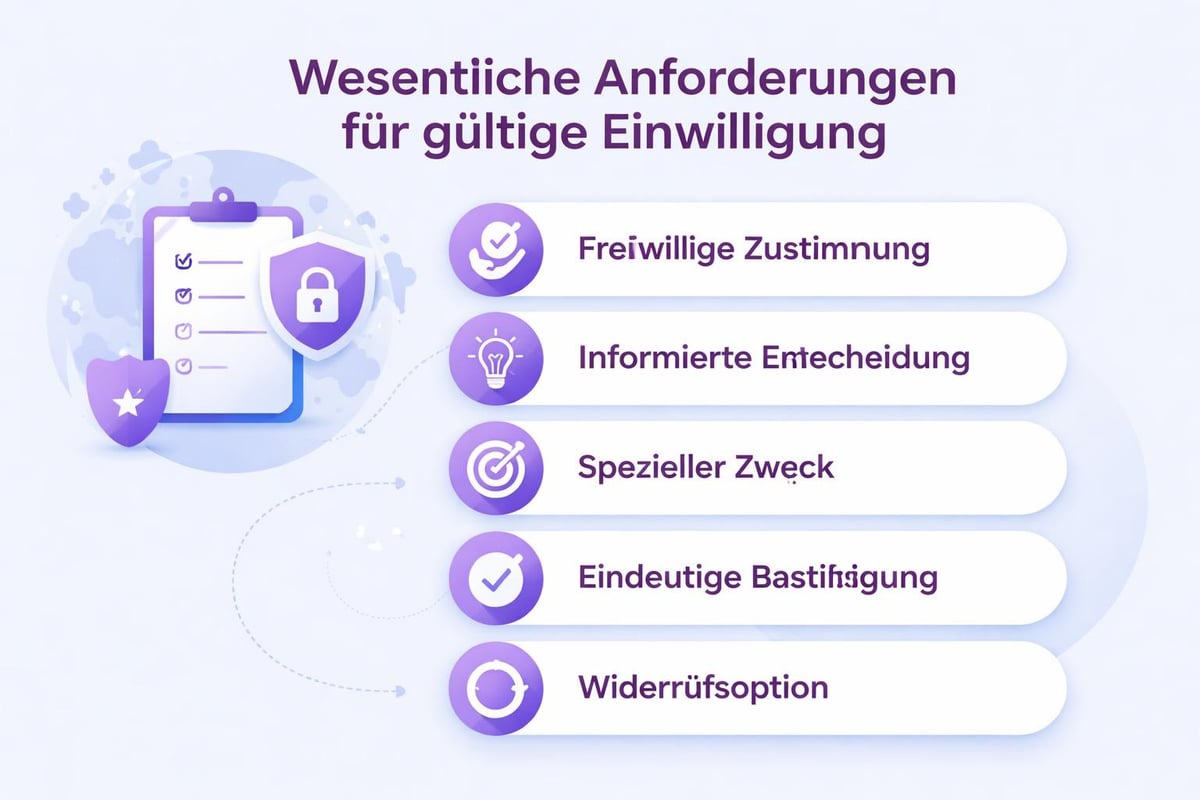 DSGVO-konforme Einwilligungskriterien