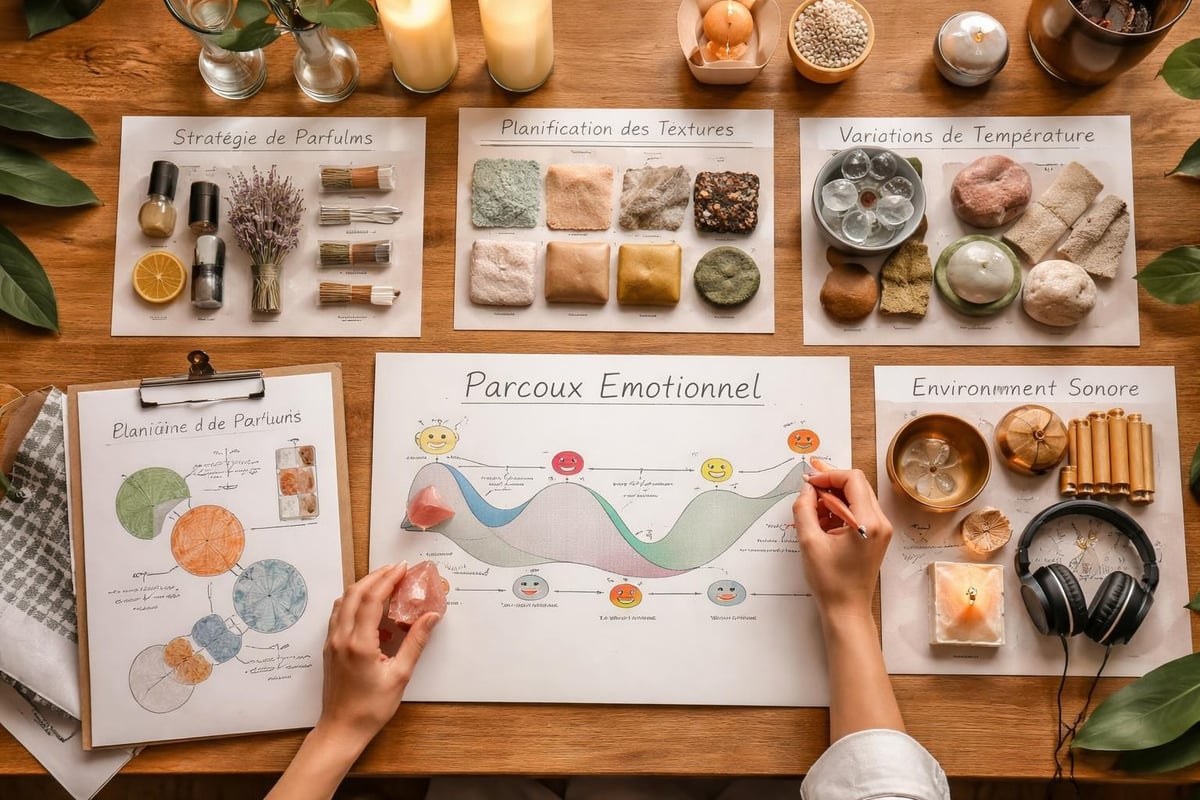 Expérience sensorielle produits spa