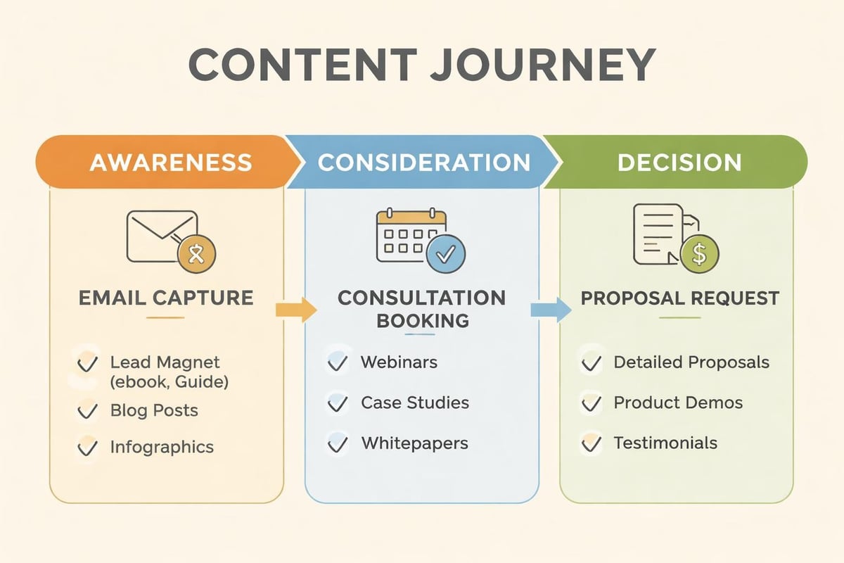 Conversion funnel stages