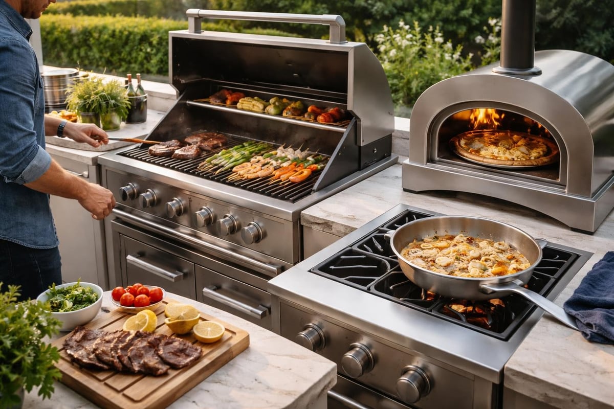 Complete outdoor cooking orchestration