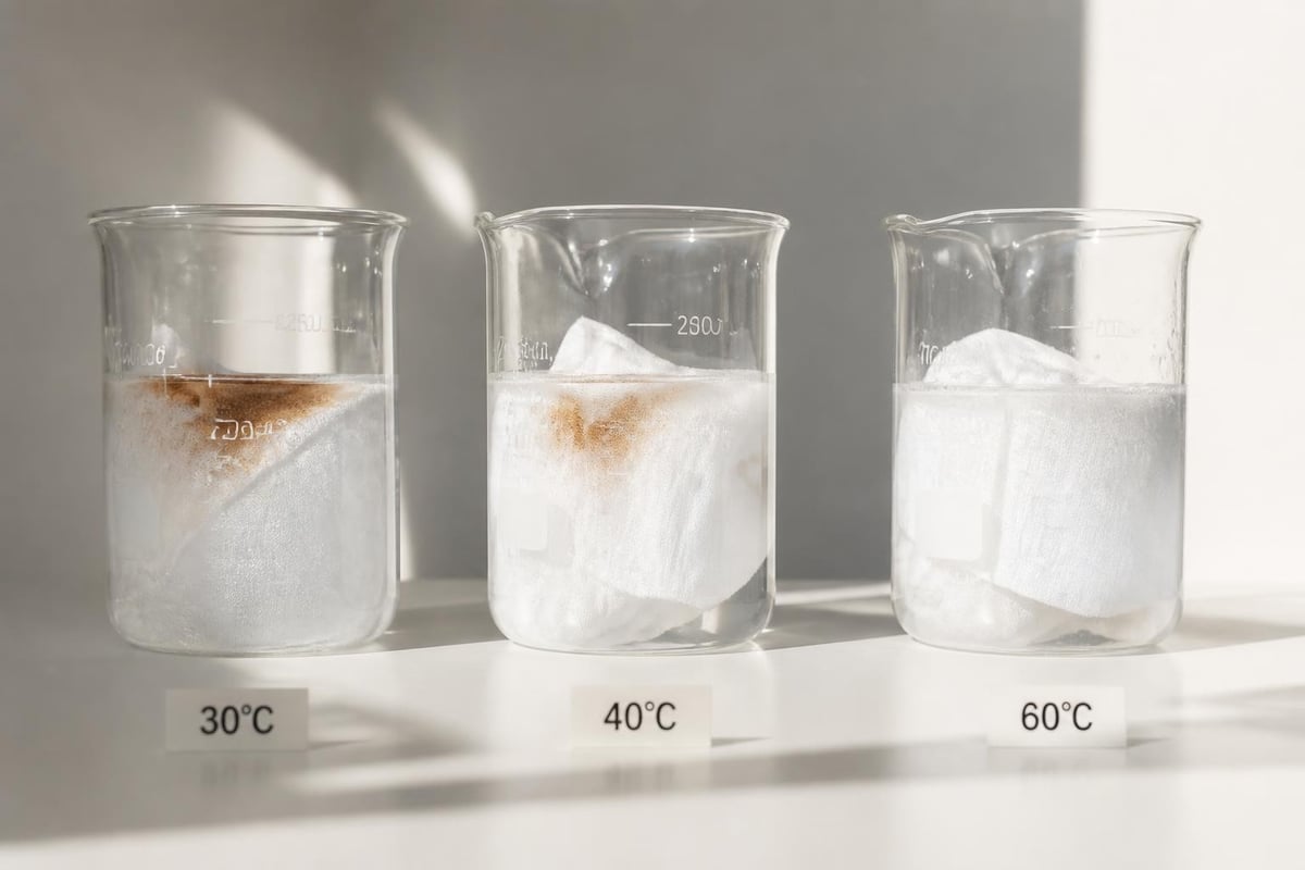 Water temperature impact on cleaning