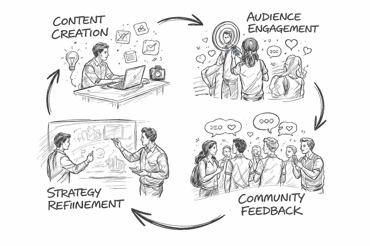 Social media engagement cycle