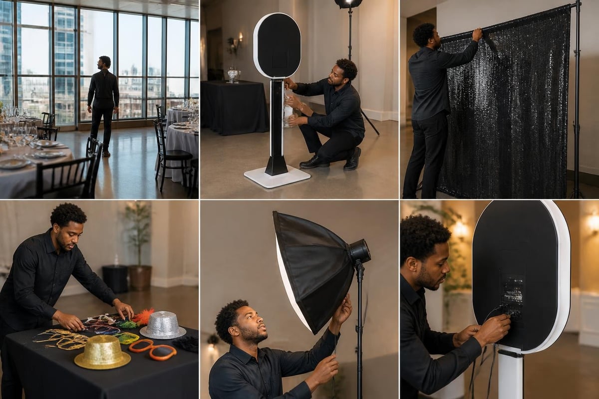 Camera booth setup workflow
