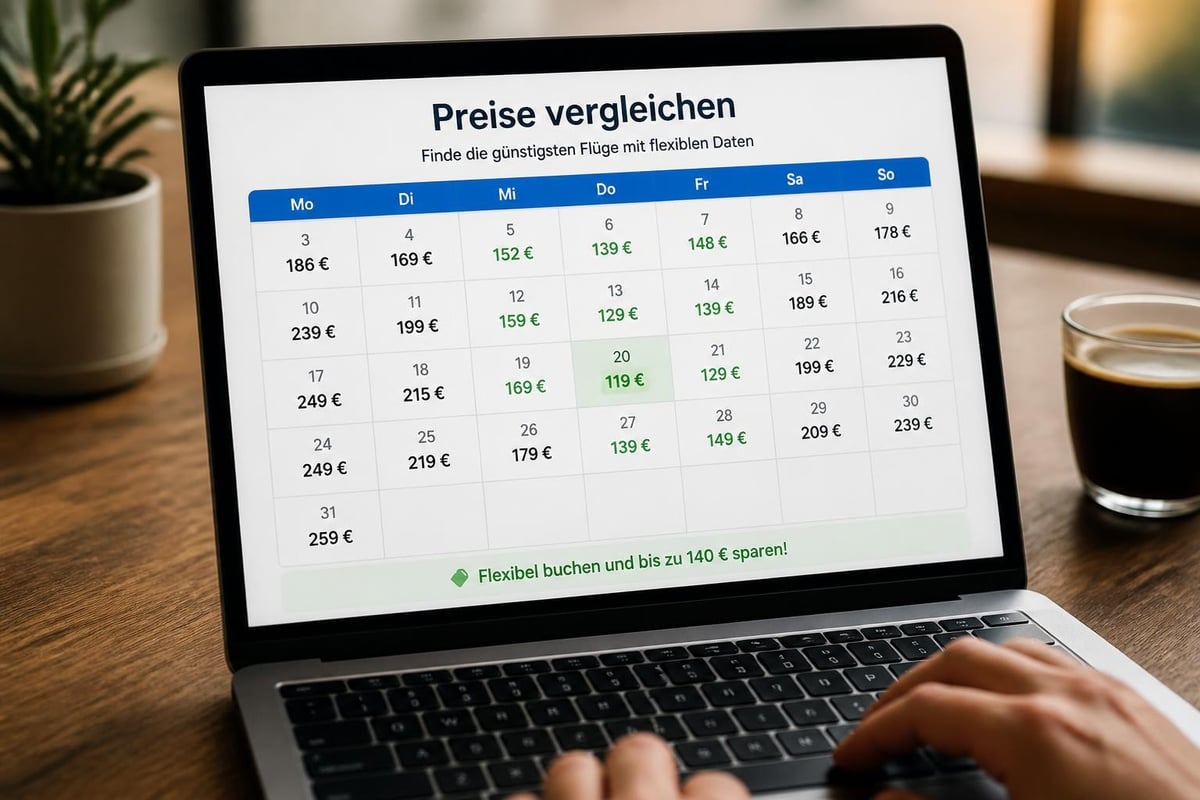 Flexible Datumssuche f&uuml;r g&uuml;nstige Fl&uuml;ge